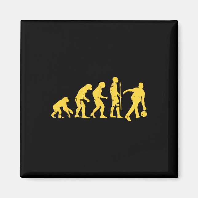Aimant Bowler Funny Bowler Hommes Femmes Enfant (Devant)