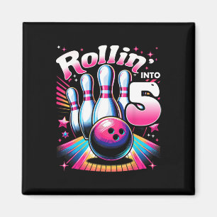 Aimant Bowling Anniversaire de Rouler Dans 5 Party 5ème A