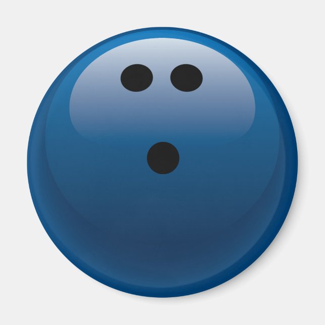 AIMANT BOWLING BLEU (Devant)