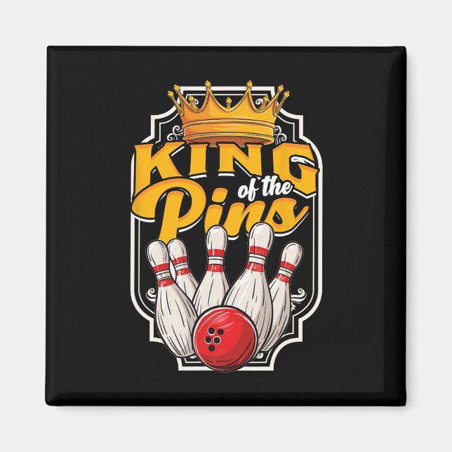 Aimant Bowling King Of The Pins (Devant)