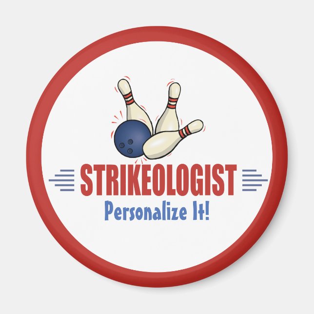 Aimant Bowling Pins Strikeologist de Bowler (Devant)