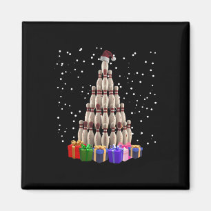 Aimant Bowling sapin de Noël Funny Noël Famille jumelée
