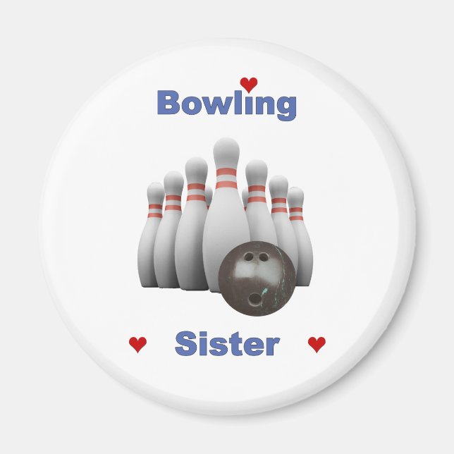 Aimant Bowling Sister Hearts (Devant)