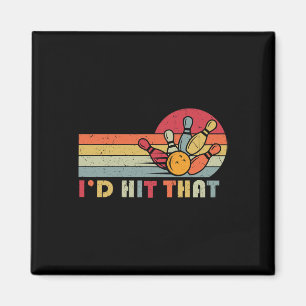 Aimant Bowling T Shirt Je frappais cette drôle de équipe