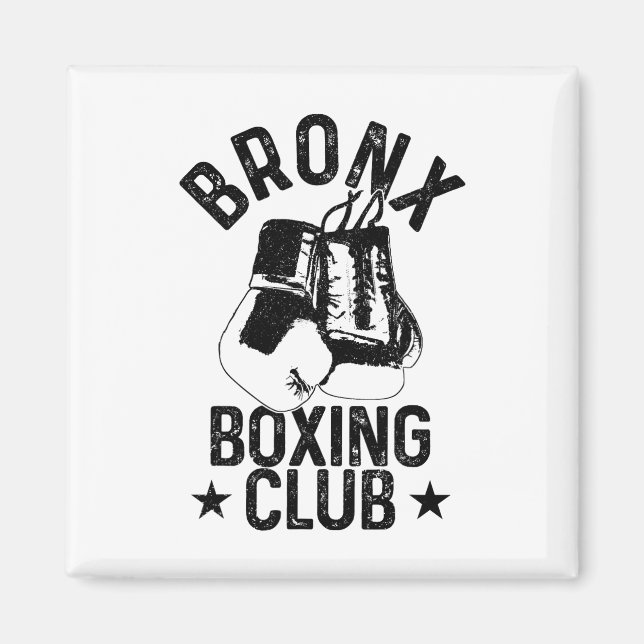 Aimant Boxe Bronx Martial Arts Ny New York Boxer (Devant)