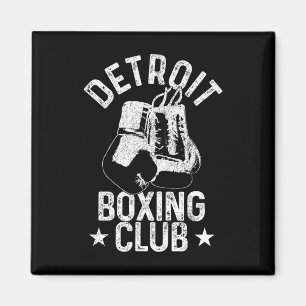 Aimant Boxe Detroit Michigan Martial Arts Boxer