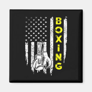 Aimant Boxe Drapeau américain 4 juillet Patriotique