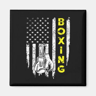 Aimant Boxe Drapeau américain 4 juillet Patriotique