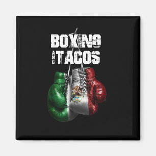 Aimant Boxe Et Tacos Drôle Mexique