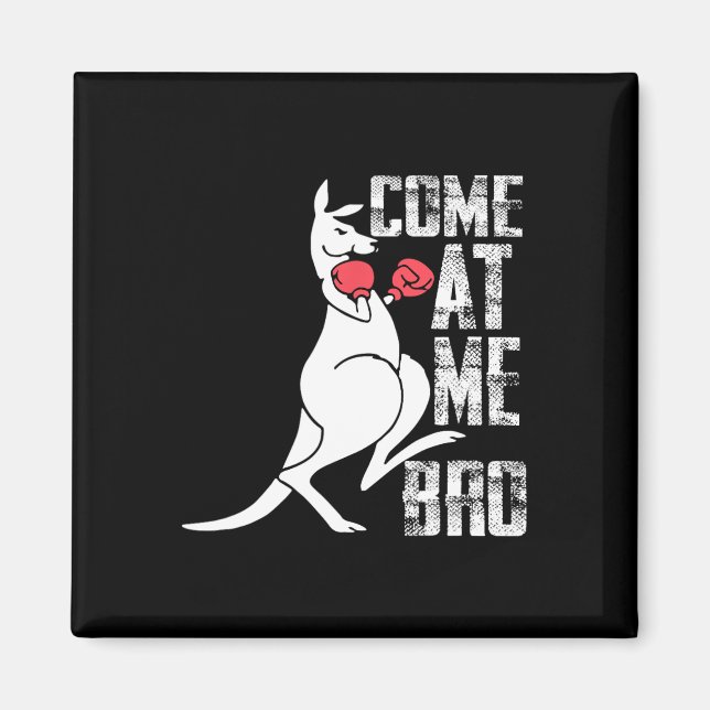 Aimant Boxe Kangaroo Venez À Moi Bro Jumping Kangaroos (Devant)