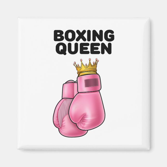 Aimant Boxe Queen Femen Boxing Girls Boxer Boxer 1 (Devant)