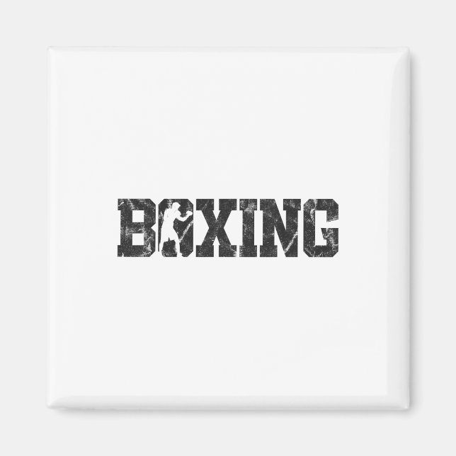 Aimant Boxe Vintage Boxe 5  (Devant)