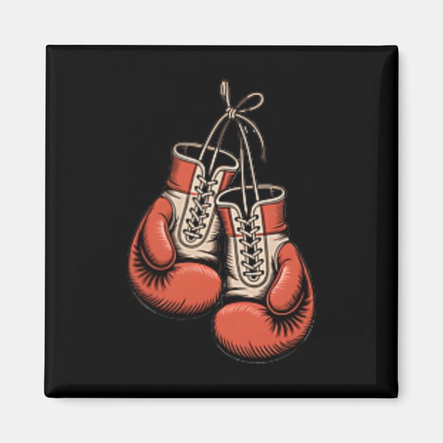 Aimant Boxer Boxer American traditionnel Tattoo Art Flash (Devant)
