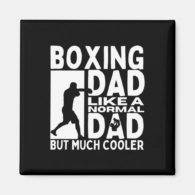 Aimant Boxer papa père Citer drôle boîte (Devant)
