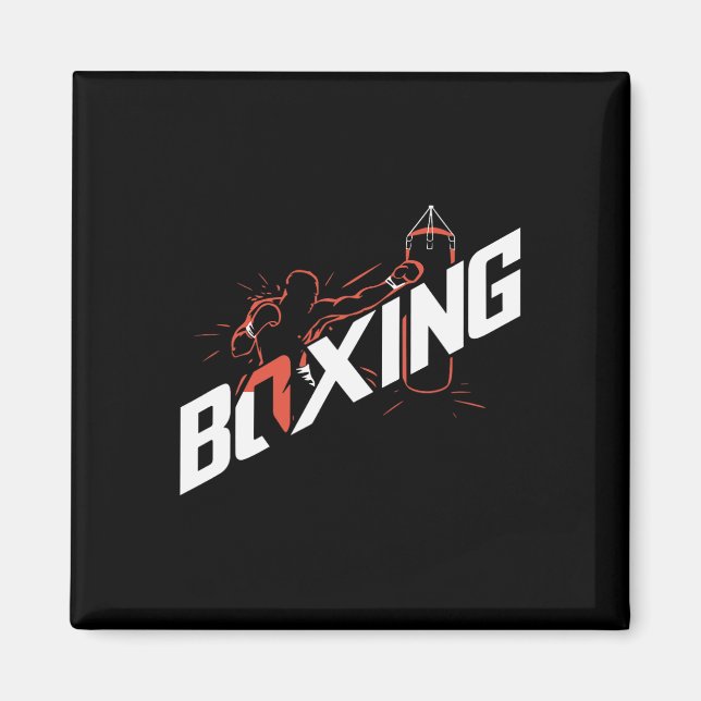 Aimant Boxeur amateur de boxe de kickboxing de boxe G Pun (Devant)