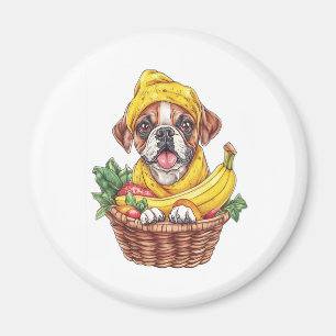 Aimant Boxeur Banane � Chien Fruit Drôle