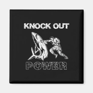 Aimant Boxeur Vintage Puissance de Knock Out, Meilleur Bo