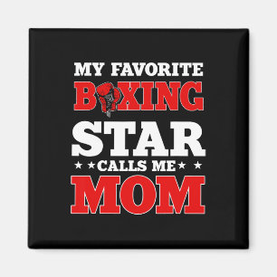 Aimant Boxing Ring Gants Boxer Maman Coach Fête des Mères