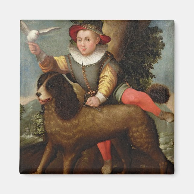 Aimant Boy and Dog, "Bibius Vincit" (Devant)