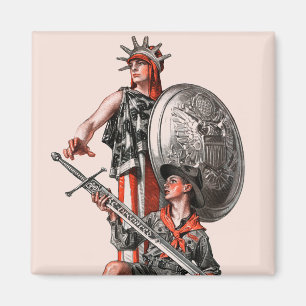 Aimant Boy Scout et Liberty