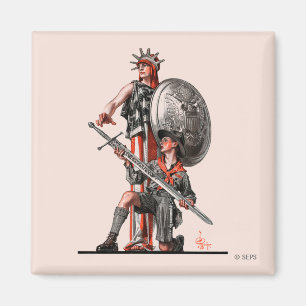 Aimant Boy Scout et Liberty