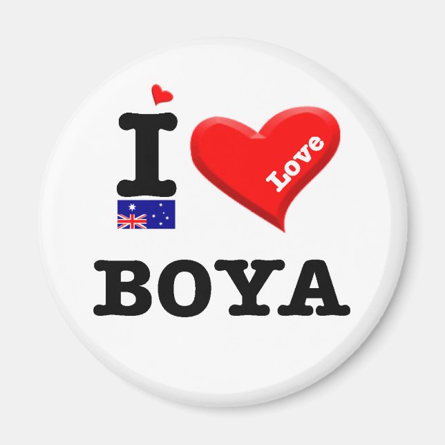 Aimant BOYA - J'aime (Devant)