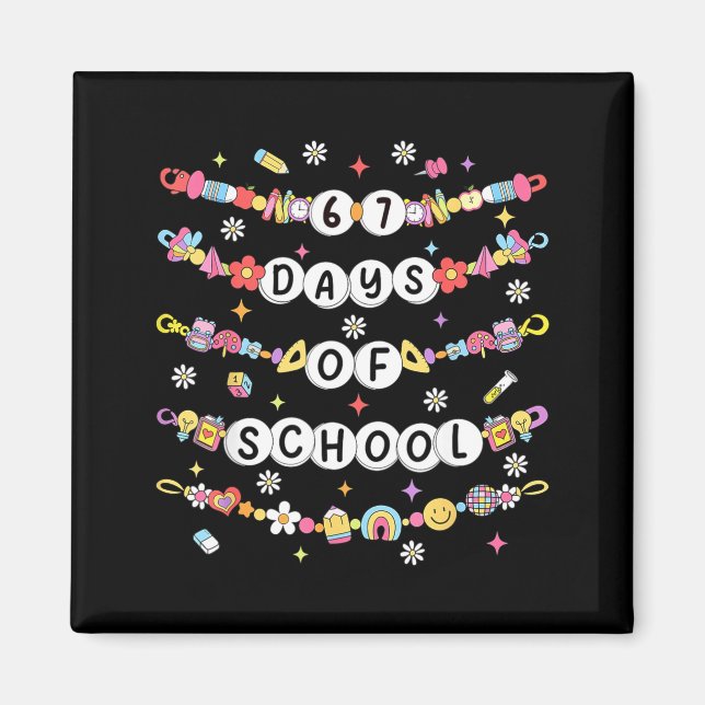 Aimant Bracelets d'amitié de 67 jours d'école 67 jours Sm (Devant)
