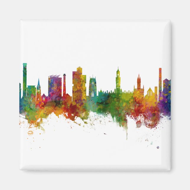 Aimant Bradford England Skyline (Devant)