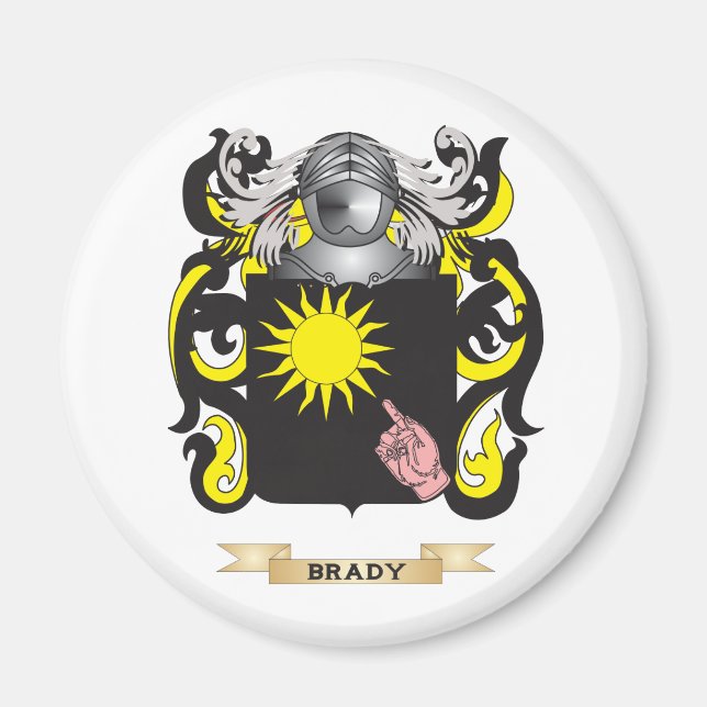 Aimant Brady Coat of Arms (Family Crest) (Devant)
