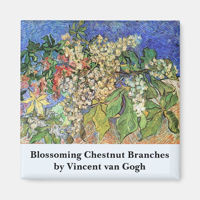 Aimant Branches de marronnier en fleurs par Vincent van G (Devant)