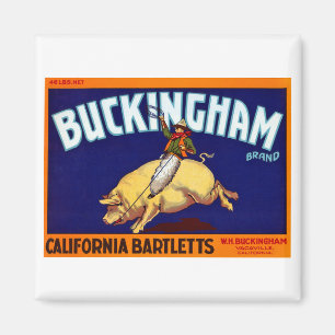 Aimant Brand de Buckingham California Bartletts