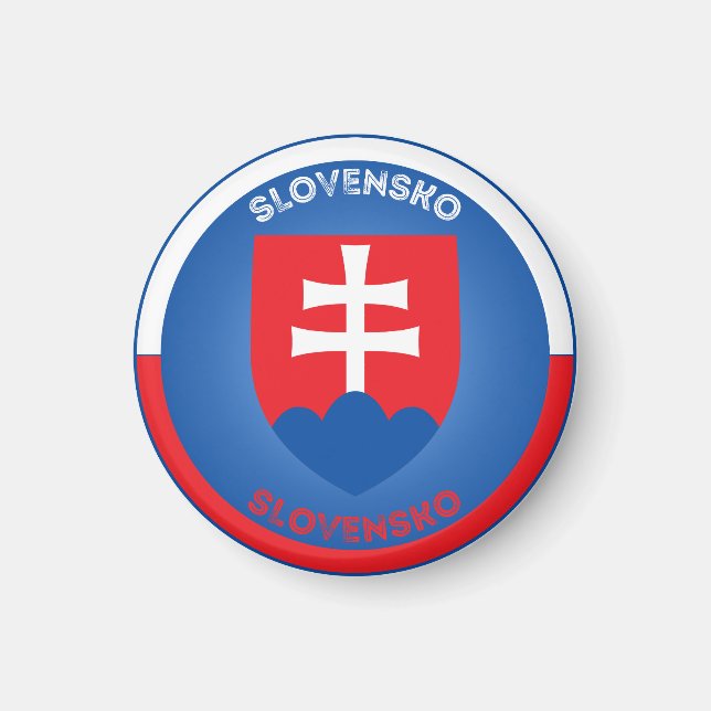 Aimant Bras de Slovaquie forme circulaire (Devant)