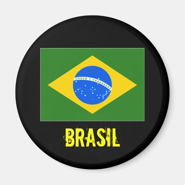 Aimant Brasil (noir) (Devant)