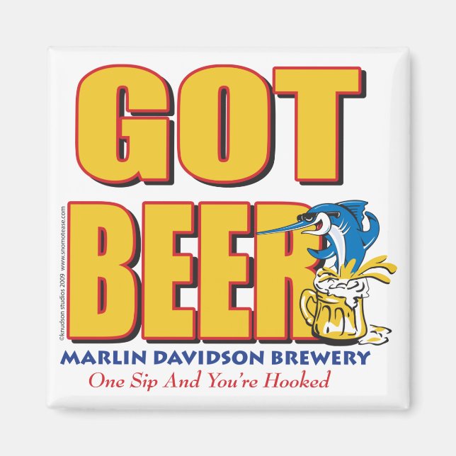 Aimant Brasserie Marlin Davidsons - Livraison (Devant)