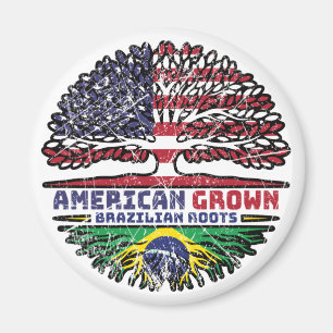 Aimant Brazilian Brazil US American États-Unis