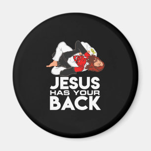 Aimant Brazilian Jiu Jitsu Christian Jesus Has Your Back