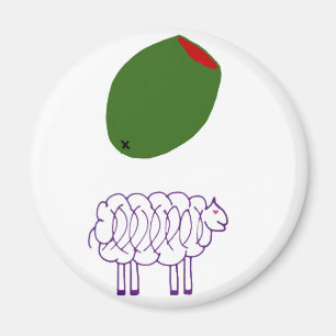 Aimant Brebis olive