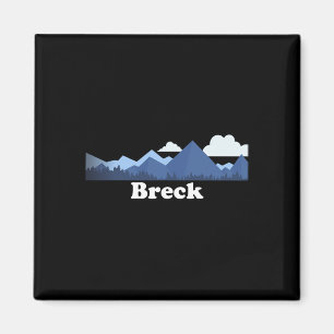 Aimant Breck Colorado Montagnes Rocheuses Co Souvenir Gri