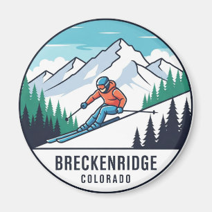 Aimant Breckenridge Colorado Skiing Skier Travel