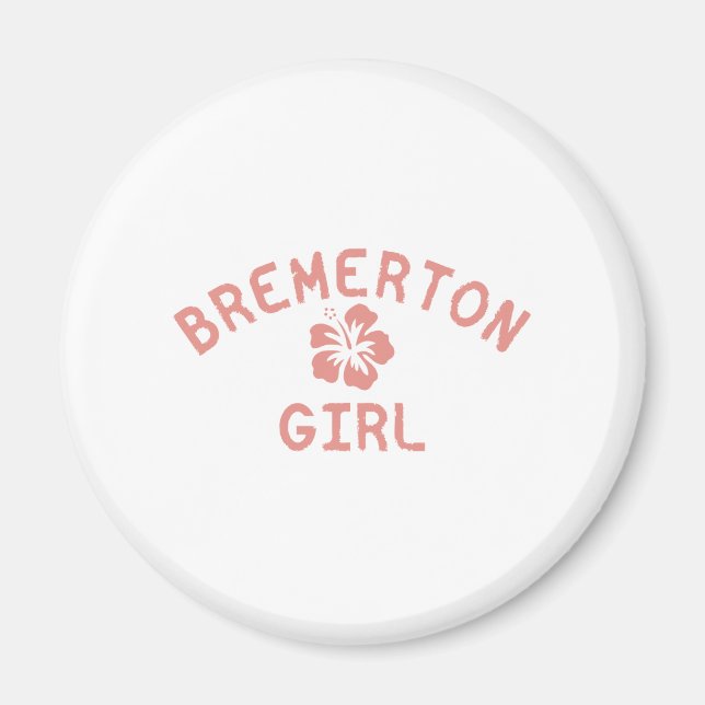 Aimant Bremerton Rose Girl (Devant)