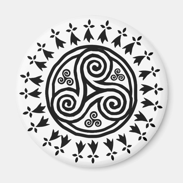 Aimant Breton triskel & hermines (Devant)