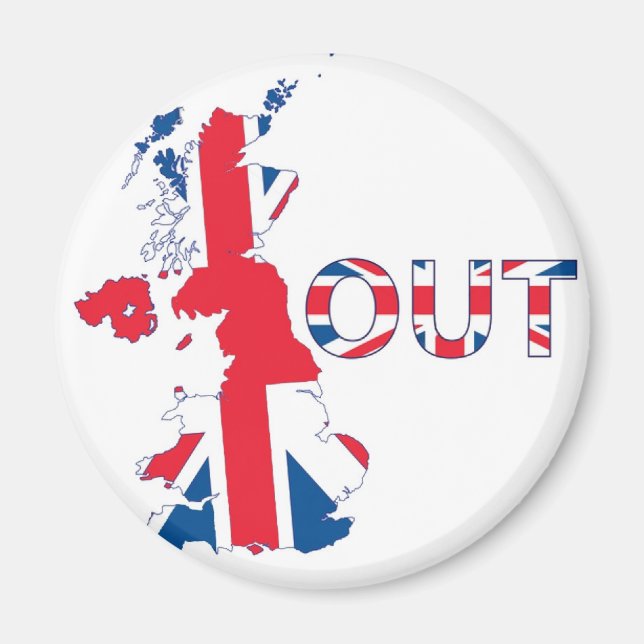 AIMANT BREXIT HORS UNION JACK (Devant)