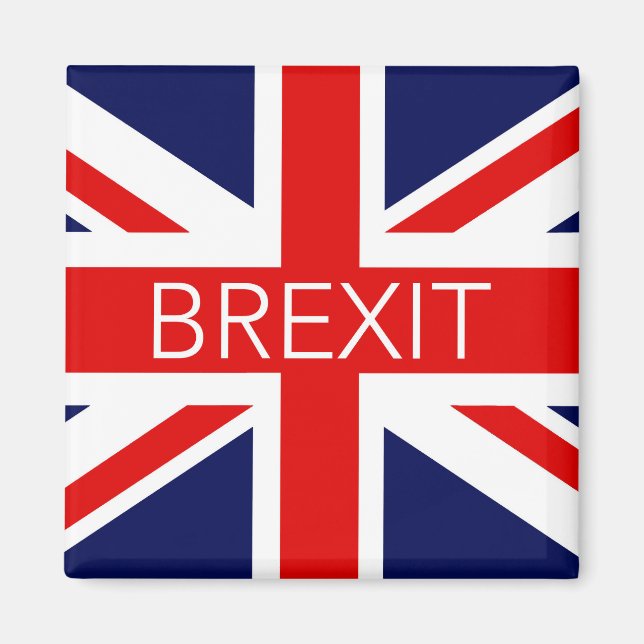 AIMANT BREXIT UNION JACK - HIGH QUALITY IMAGE (Devant)
