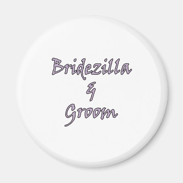 Aimant Bridezilla & Groom (Devant)