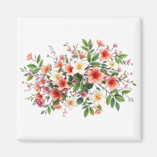 Aimant Bright Spring Floral Bouquet (Devant)