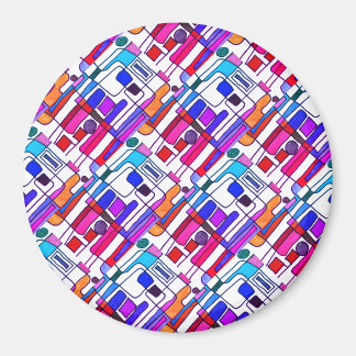 Aimant Brightly colored modern abstract design