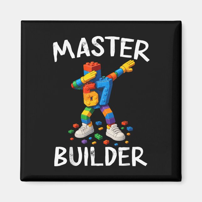 Aimant Briques de construction Master Builder Dabbing 67  (Devant)