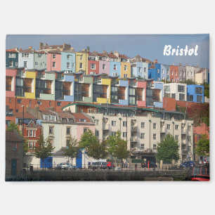 Aimant Bristol Harbourside Maisons colorées