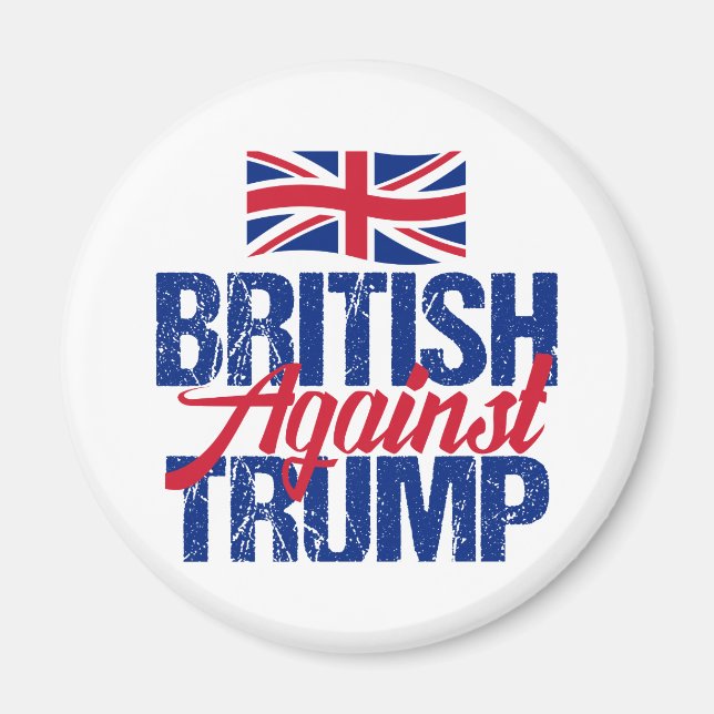 Aimant Britanniques contre Trump (Devant)
