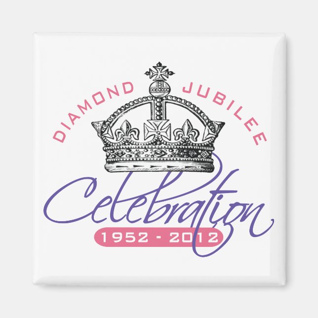 Aimant British Diamond Jubilee - Royal Souvenir (Devant)